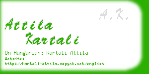 attila kartali business card